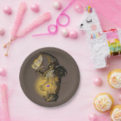 gloed papieren bordje (Feest)