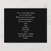 Gloed Party, Geel/Groen Blacklight Flyer (Achterkant)