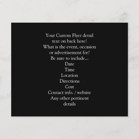 Gloed Party, Geel/Groen Blacklight Flyer (Achterkant)