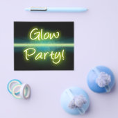 Gloed Party, Geel/Groen Blacklight Flyer (Enkel)