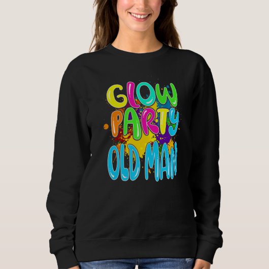 Gloed Party Glow Party Old Man Trui (Voorkant)