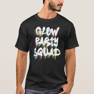 Gloed Party Squad Colorful Paint Splatter Effect P T-shirt