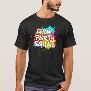 Gloed Party Squad Colorful Paint Splatter Effect P T-shirt