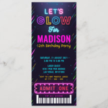 Gloed Party Ticket Pass Birthday