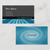 Gloed-reeks - blauw visitekaartje (Voorkant / Achterkant)