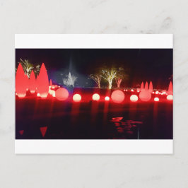 Gloed Rode Licht Kunstinstallatie Familieavond Briefkaart