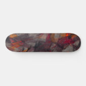 Gloed Rook Grunge Abstract Skateboard (Horizontaal)