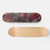 Gloed Rook Grunge Abstract Skateboard (Horizontaal)