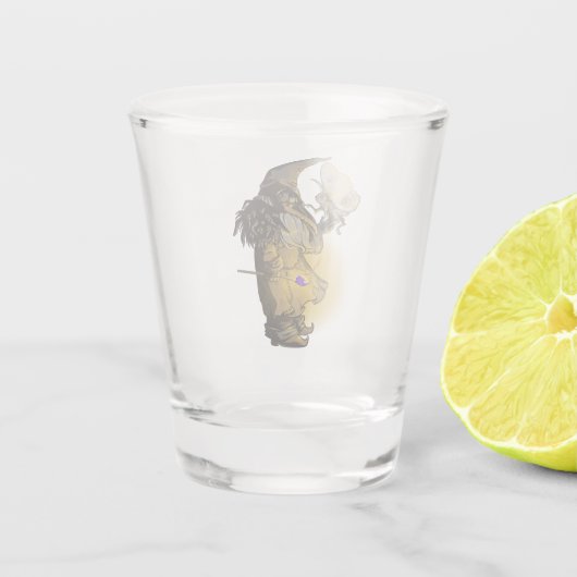 gloed shot glas (Achterkant)