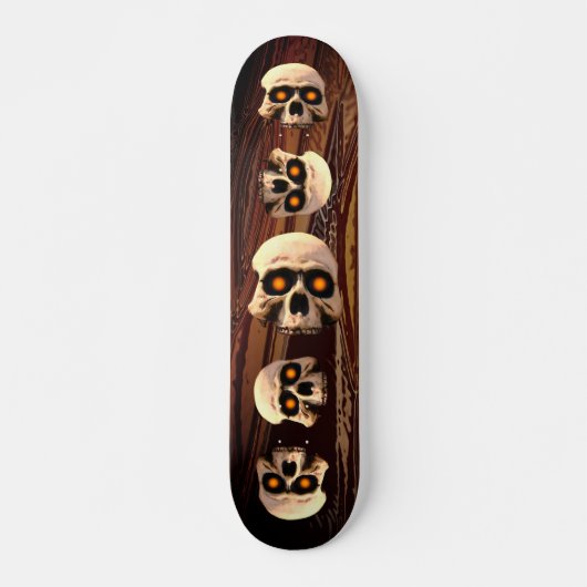 Gloed Skull Persoonlijk Skateboard (Voorkant)