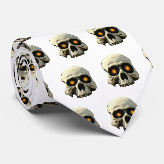 Gloed Skulls Stropdas (Opgerold)
