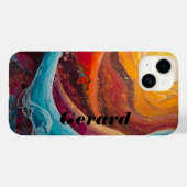 Gloed Stromen – Dynamische Sunset Water Art Print Case-Mate iPhone Case (Achterkant (horizontaal))
