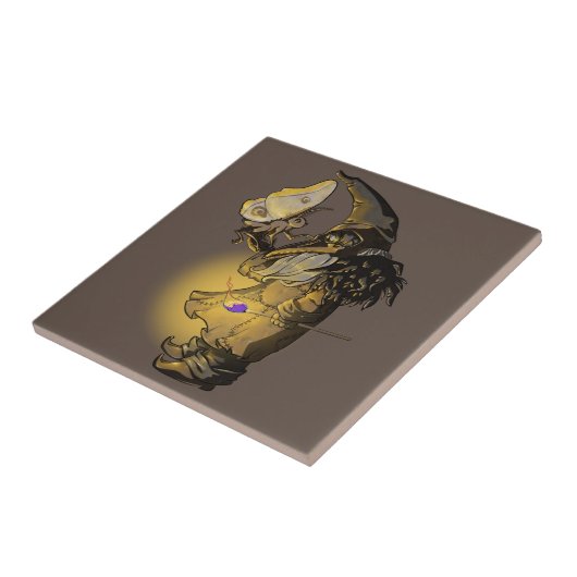 gloed tegeltje (Zijkant)