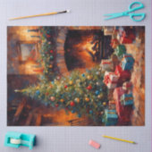 Gloed van de Haard & Kerstmorgen Decoupage Papier (Craft)