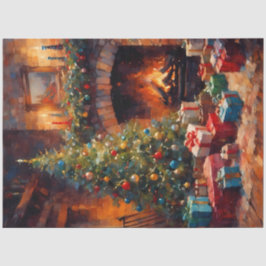 Gloed van de Haard & Kerstmorgen Decoupage Papier