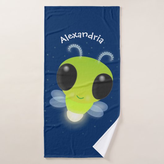 Gloed van de klap de firefly illustratie van de ca bad handdoek (Badhanddoek)