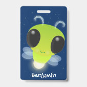 Gloed van de klap de firefly illustratie van de ca badge (Achterkant)