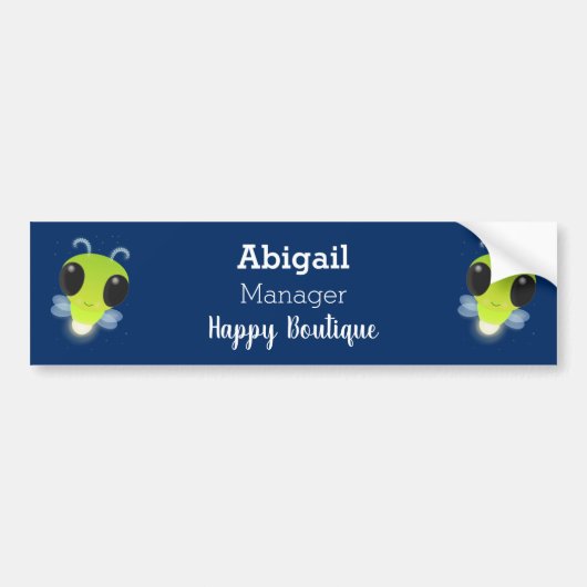 Gloed van de klap de firefly illustratie van de ca bumpersticker (Voorkant)