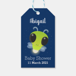 Gloed van de klap de firefly illustratie van de ca cadeaulabel
