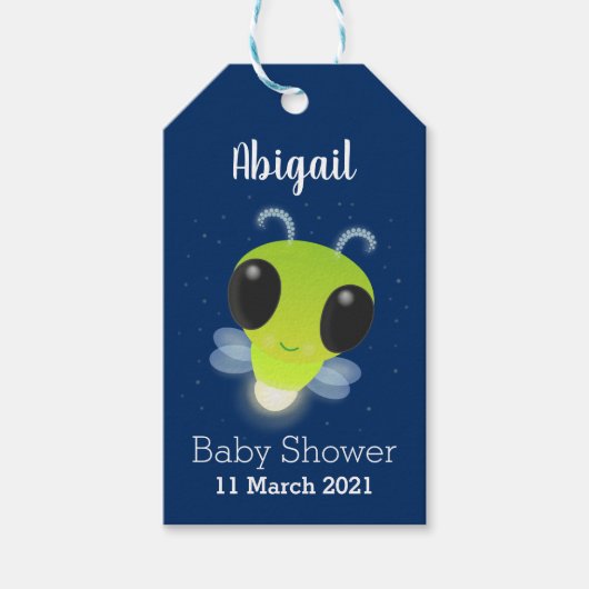 Gloed van de klap de firefly illustratie van de ca cadeaulabel (Voorkant)