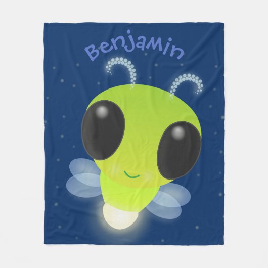 Gloed van de klap de firefly illustratie van de ca fleece deken (Voorkant)