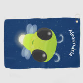 Gloed van de klap de firefly illustratie van de ca golfhanddoek (Horizontaal)