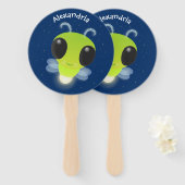 Gloed van de klap de firefly illustratie van de ca handwaaier (Voorkant en achterkant)