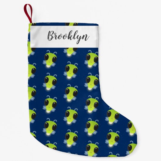 Gloed van de klap de firefly illustratie van de ca kleine kerstsok (Voorkant)