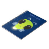 Gloed van de klap de firefly illustratie van de ca notitieboek (Linkerzijde)