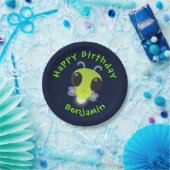 Gloed van de klap de firefly illustratie van de ca papieren bordje (Feest)