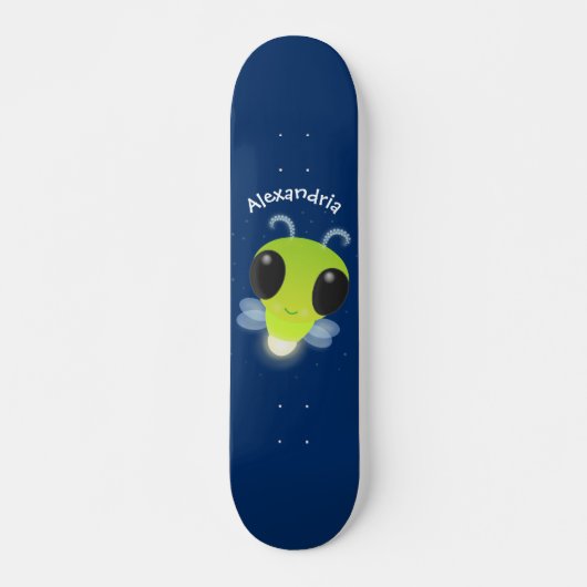 Gloed van de klap de firefly illustratie van de ca persoonlijk skateboard (Voorkant)