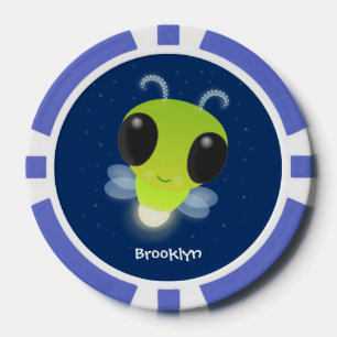 Gloed van de klap de firefly illustratie van de ca poker chips