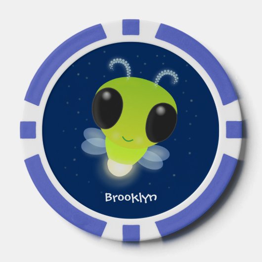 Gloed van de klap de firefly illustratie van de ca poker chips (Voorkant)