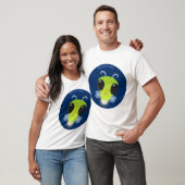 Gloed van de klap de firefly illustratie van de ca t-shirt (Unisex)