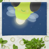 Gloed van de klap de firefly illustratie van de ca theedoek (Gevouwen)