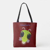 Gloed van de klap de firefly illustratie van de ca tote bag (Achterkant)