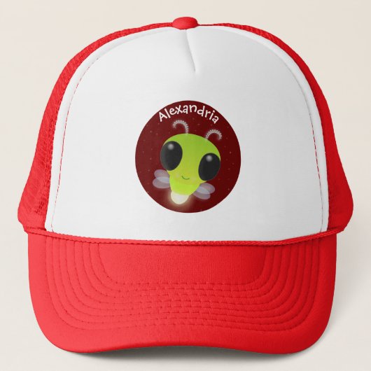 Gloed van de klap de firefly illustratie van de ca trucker pet (Voorkant)