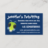 Gloed van de klap de firefly illustratie van de ca visitekaartje (Voorkant)