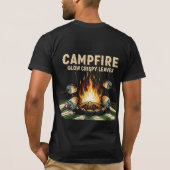Gloed van het kampvuur Knapperige bladeren Marshma T-shirt (Achterkant)