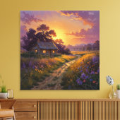 Gloed van het platteland - Schilderachtig landscha Canvas Afdruk (Insitu (Woonkamer))