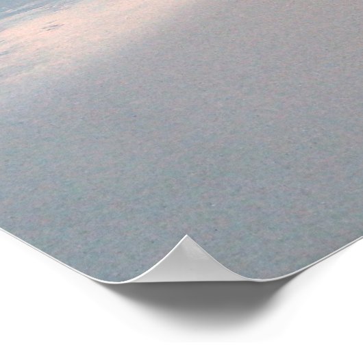 Gloed van Roze op een Sunset Beach Poster (Hoek)
