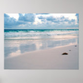 Gloed van Roze op een Sunset Beach Poster (Voorkant)