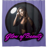 Gloed van schoonheid douchegordijn (Voorkant)