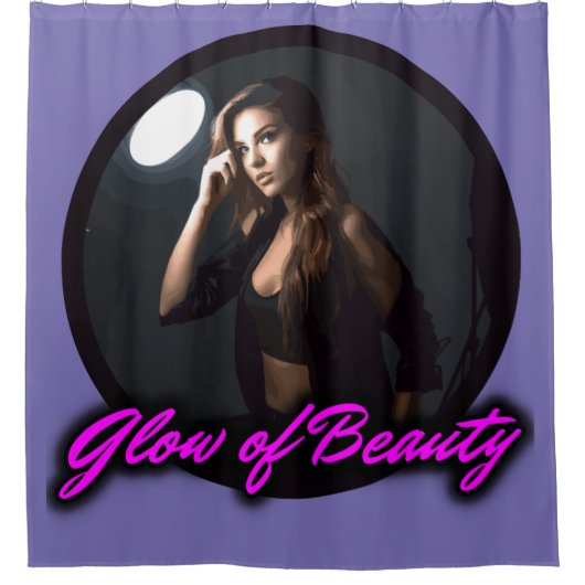 Gloed van schoonheid douchegordijn (Voorkant)