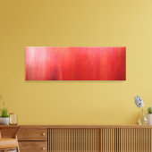 Gloed van sintels waas rode acrylverf canvasprint canvas afdruk (Insitu (Woonkamer))