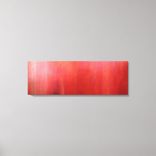 Gloed van sintels waas rode acrylverf canvasprint canvas afdruk