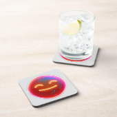 Gloed van Vreugde: Digitaal Emoticon Bier Onderzetter (Rechterzijde)