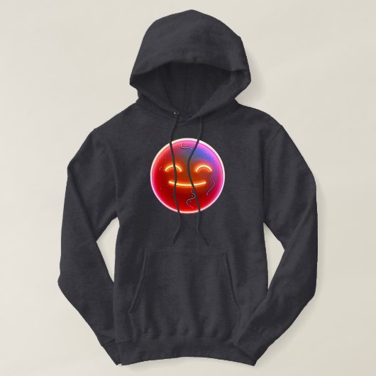 Gloed van Vreugde: Digitale Emoticon Hoodie (Design voorkant)