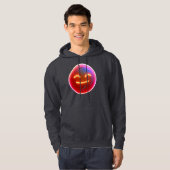 Gloed van Vreugde: Digitale Emoticon Hoodie (Voorkant volledig)