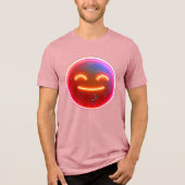 Gloed van Vreugde: Digitale Emoticon Tri-Blend Shirt (Voorkant)